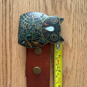 Lucky Brand Chestnut Brown Leather Waist Belt